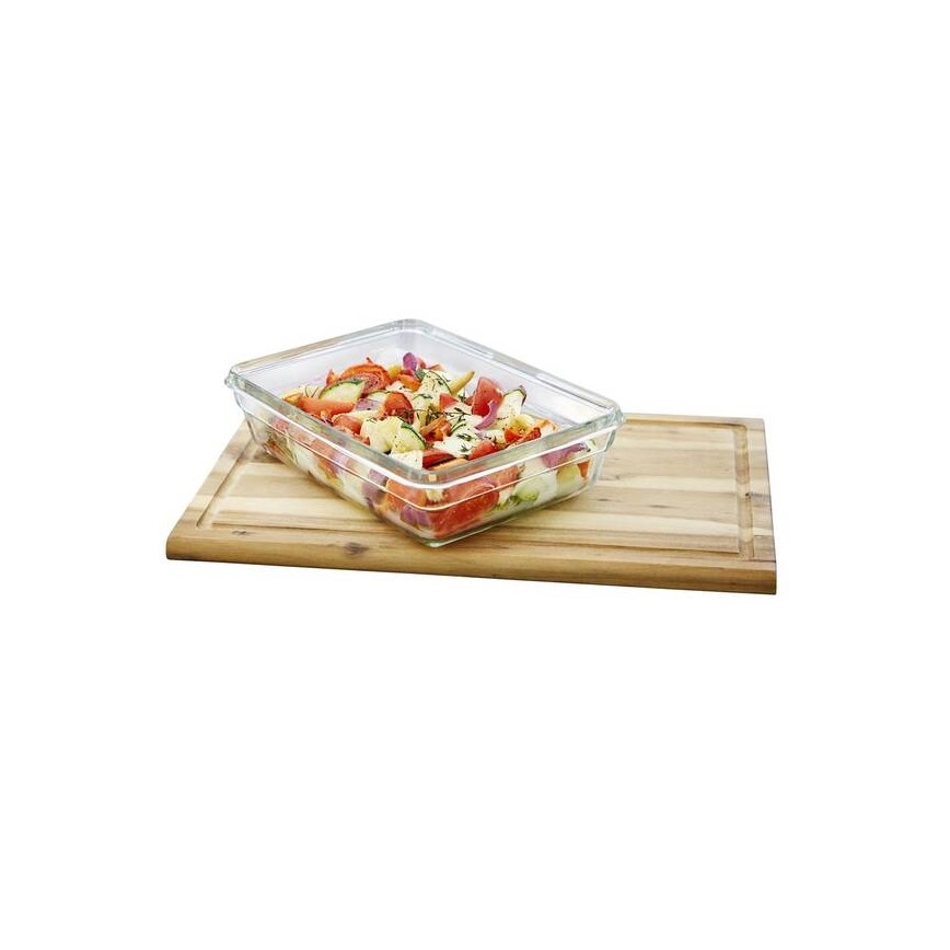 Tefal - Контейнер для продуктов 2 л MSEAL GLASS красный/стекло