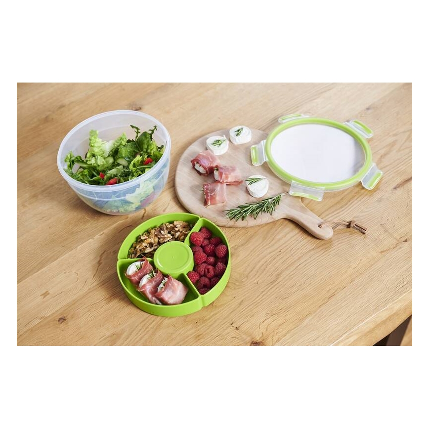 Tefal - Контейнер для салатов 2,6 л MASTER SEAL TO GO зеленый