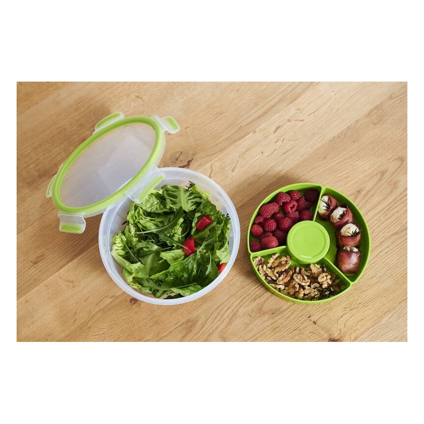 Tefal - Контейнер для салатов 2,6 л MASTER SEAL TO GO зеленый