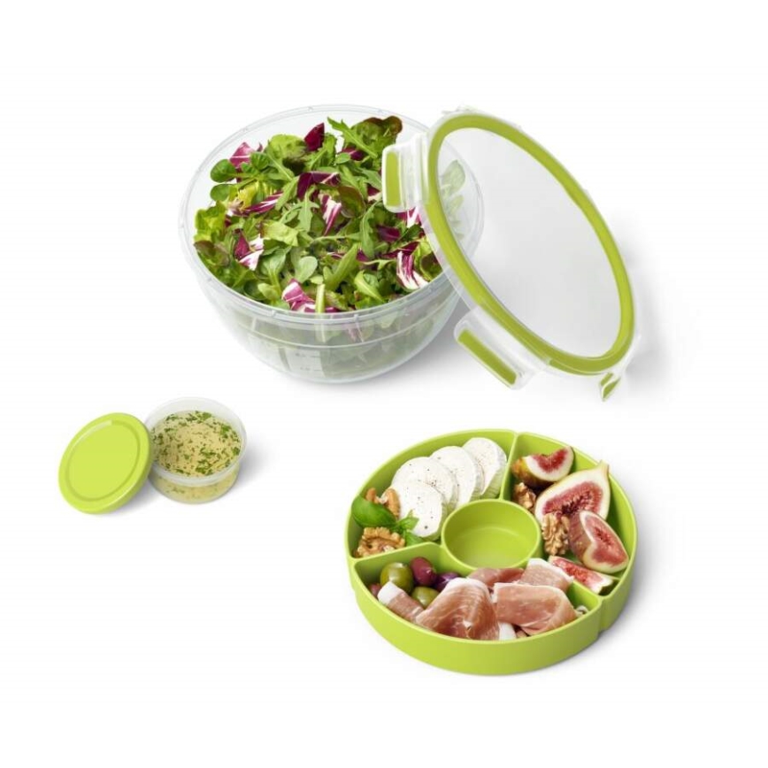Tefal - Контейнер для салатов 2,6 л MASTER SEAL TO GO зеленый