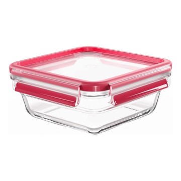 Tefal - Контейнер для зберігання продуктів 0,8 л MSEAL GLASS червоний/скло