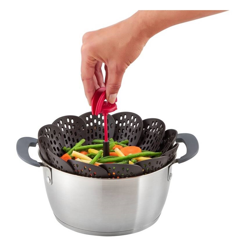 Tefal - Корзина для приготовления на пару INGENIO черный/красный