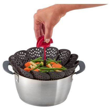 Tefal - Корзина для приготовления на пару INGENIO черный/красный