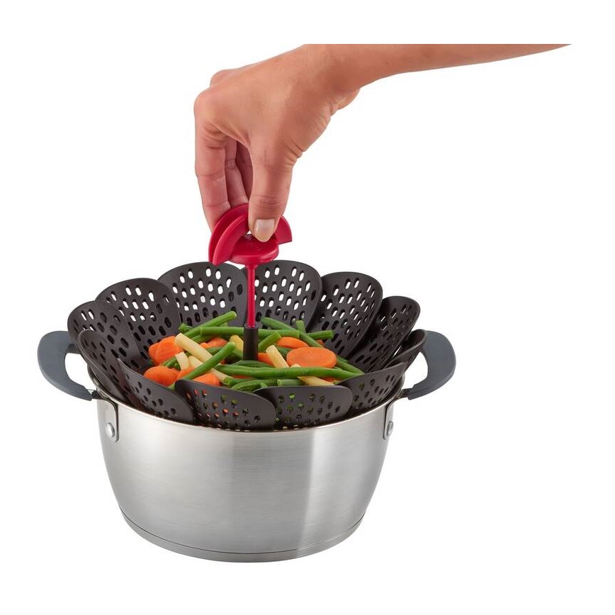 Tefal - Корзина для приготовления на пару INGENIO черный/красный