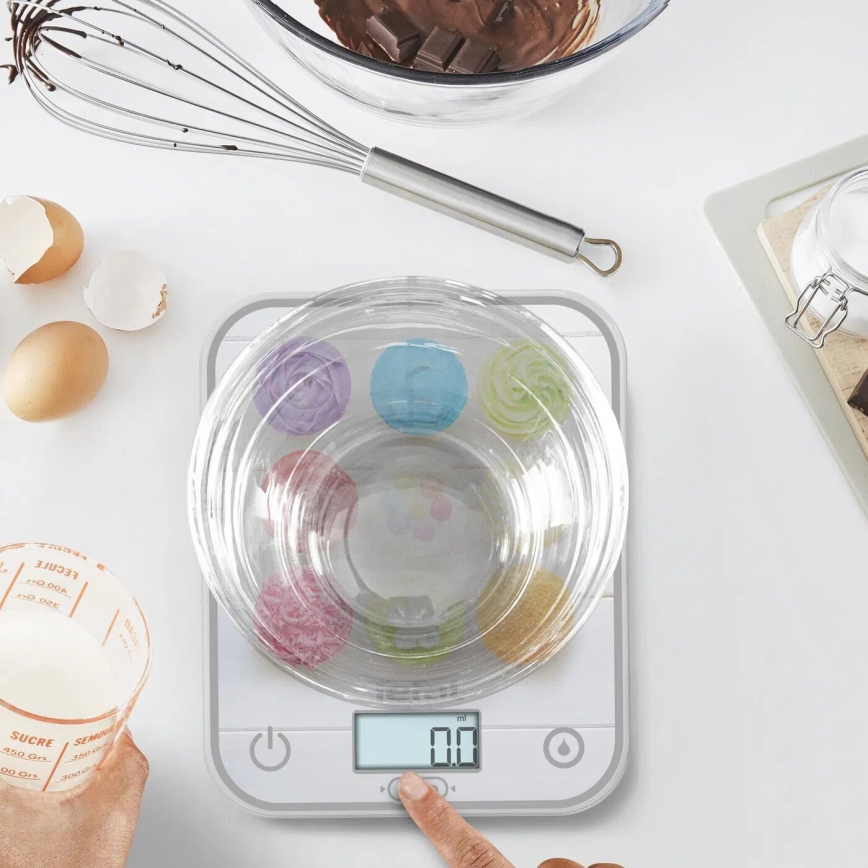 Tefal - Кухонні ваги OPTISS 2xAAA барвиста
