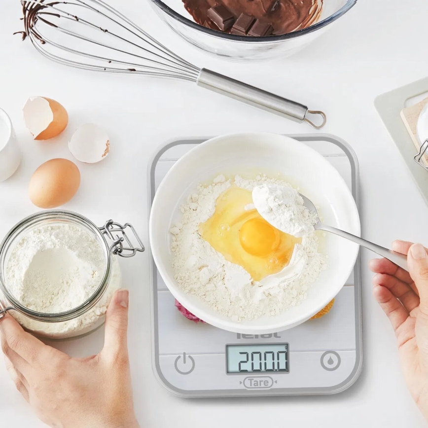 Tefal - Кухонні ваги OPTISS 2xAAA барвиста