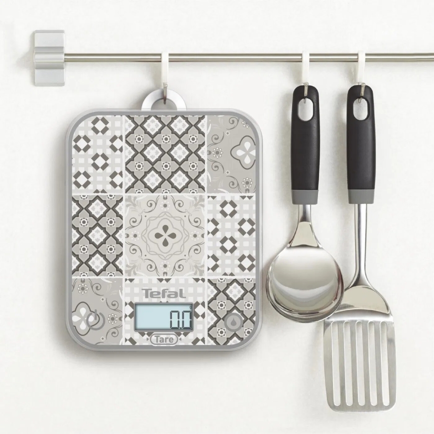 Tefal - Кухонні ваги OPTISS 2xAAA бежевий