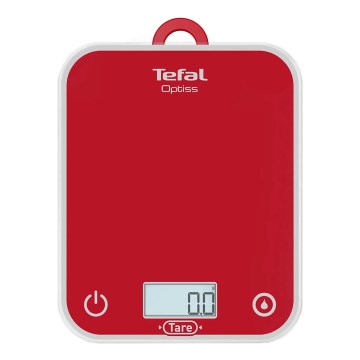 Tefal - Кухонні ваги OPTISS 2xAAA червоний