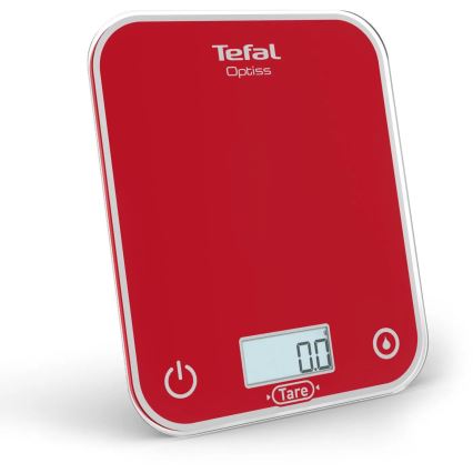 Tefal - Кухонні ваги OPTISS 2xAAA червоний