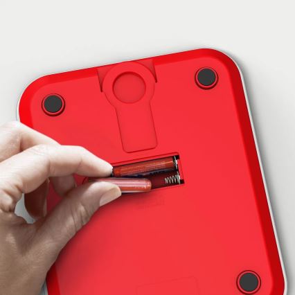 Tefal - Кухонні ваги OPTISS 2xAAA червоний