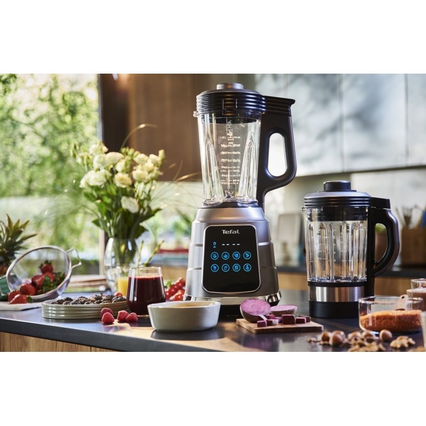 Tefal - Кухонний настільний блендер HIGH SPEED ULTRABLEND BOOST 1300W/230V сірий