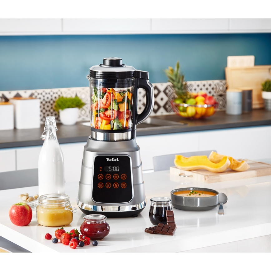 Tefal - Кухонний настільний блендер HIGH SPEED ULTRABLEND BOOST 1300W/230V сірий
