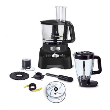Tefal - Кухонний робот DOUBLE FORCE 1000W/230V чорний