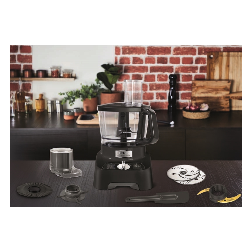 Tefal - Кухонний робот DOUBLE FORCE 1000W/230V чорний