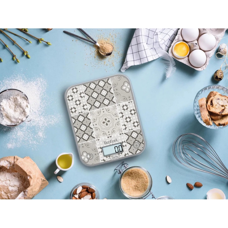 Tefal - Кухонные весы OPTISS 2xAAA бежевый