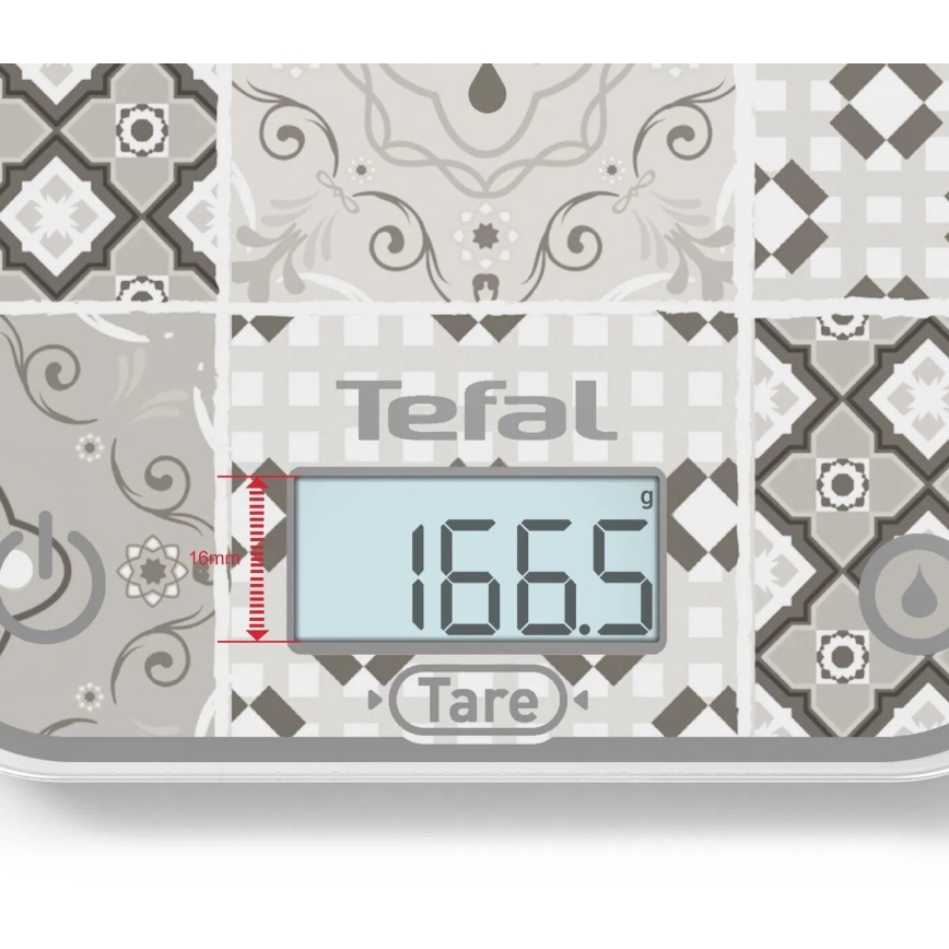 Tefal - Кухонные весы OPTISS 2xAAA бежевый