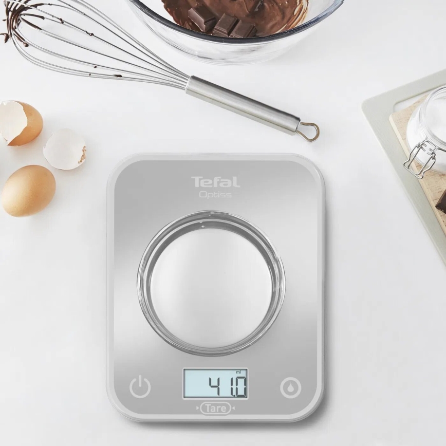 Tefal - Кухонные весы OPTISS 2xAAA серый