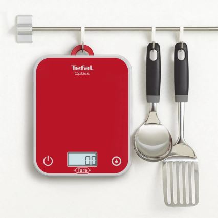 Tefal - Кухонные весы OPTISS 2xAAA красный
