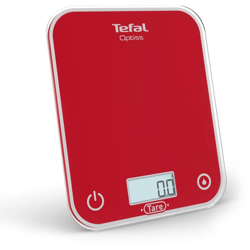 Tefal - Кухонные весы OPTISS 2xAAA красный