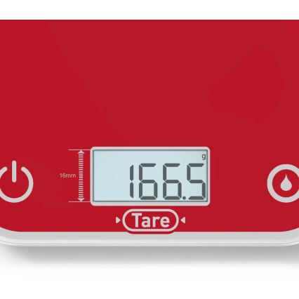 Tefal - Кухонные весы OPTISS 2xAAA красный