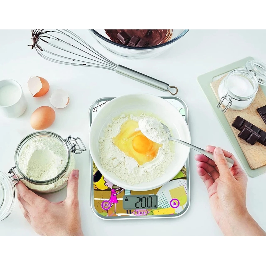Tefal - Кухонные весы OPTISS PARIS 2xAAA