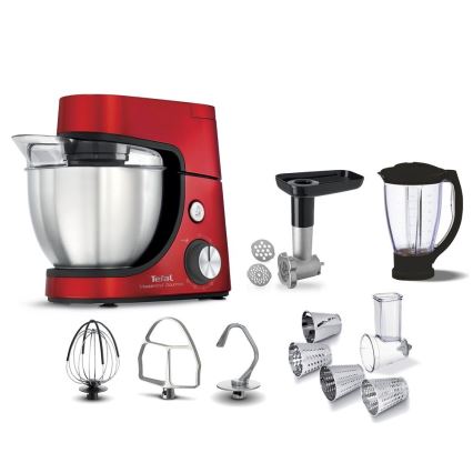 Tefal - Кухонный комбайн MASTERCHEF GOURMET 1100W/230V красный