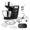 Tefal - Кухонный комбайн с встроенными весами I-COACH TOUCH 1200W/230V из нержавеющей стали