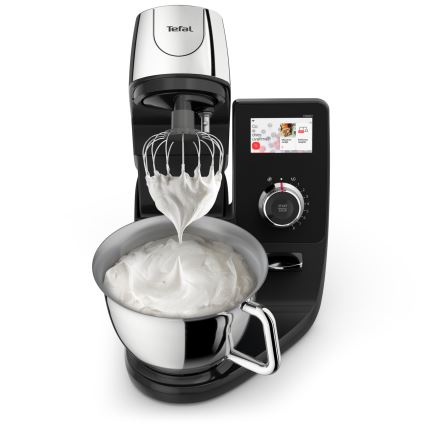 Tefal - Кухонный комбайн с встроенными весами I-COACH TOUCH 1200W/230V из нержавеющей стали