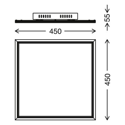 Telefunken 300906TF - Светодиодная диммируемая панель LED/24W/230V + ДУ 3000-6000K