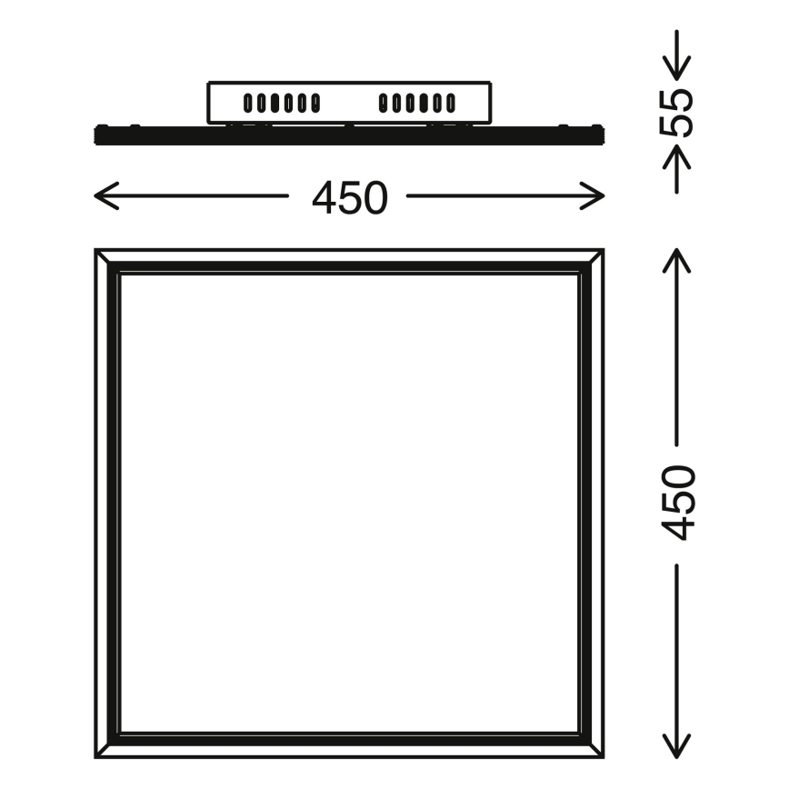 Telefunken 300906TF - Светодиодная диммируемая панель LED/24W/230V + ДУ 3000-6000K