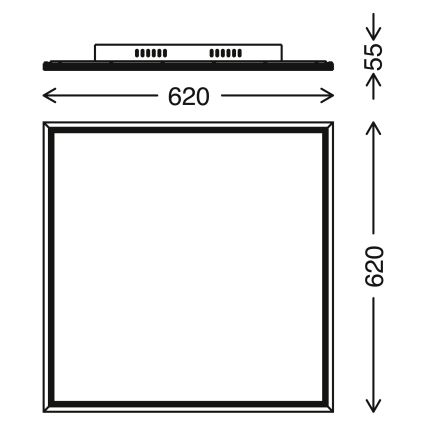 Telefunken 3010-06TF - LED Панель з регулюванням яскравості LED/36W/230V 3000-6000K + пульт дистанційного керування
