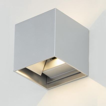 Telefunken 303404TF - LED Зовнішній настінний світильник LED/7W/230V IP44 сріблястий