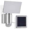 Telefunken 304704TF - LED настінний прожектор на сонячній батареї з датчиком LED/6W/3,7V IP44 срібний