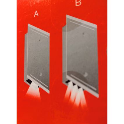 Telefunken 307704TF - Уличный светодиодный настенный светильник 2xLED/3W/230V IP44 серебристый