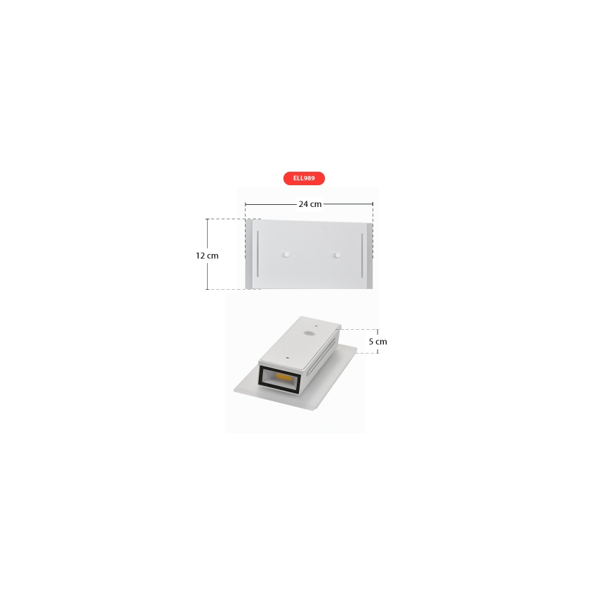 Telefunken 307706TF - Вуличний світлодіодний настінний світильник 2xLED/3W/230V IP44 білий