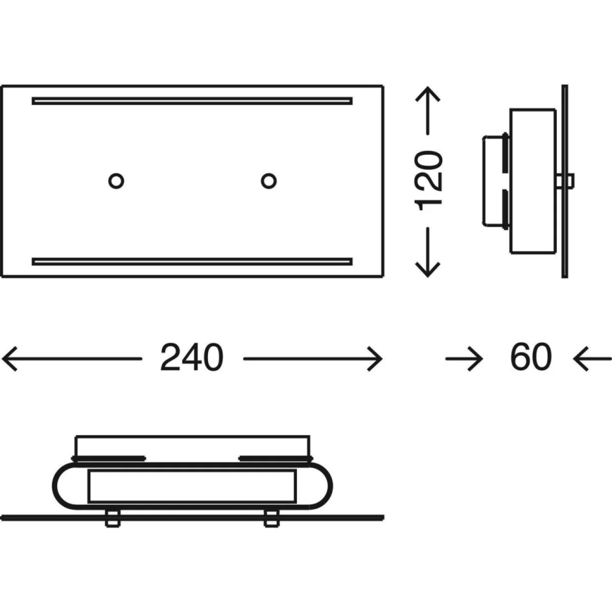 Telefunken 307806TF - Вуличний світлодіодний настінний світильник 2xLED/3,5W/230V IP44 білий