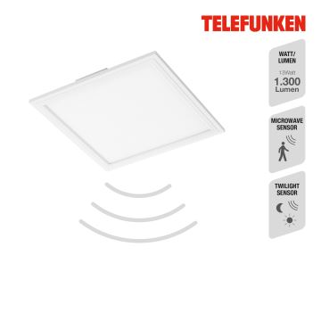 Telefunken 308606TF - Светодиодная припотолочная панель с датчиком LED/13W/230V