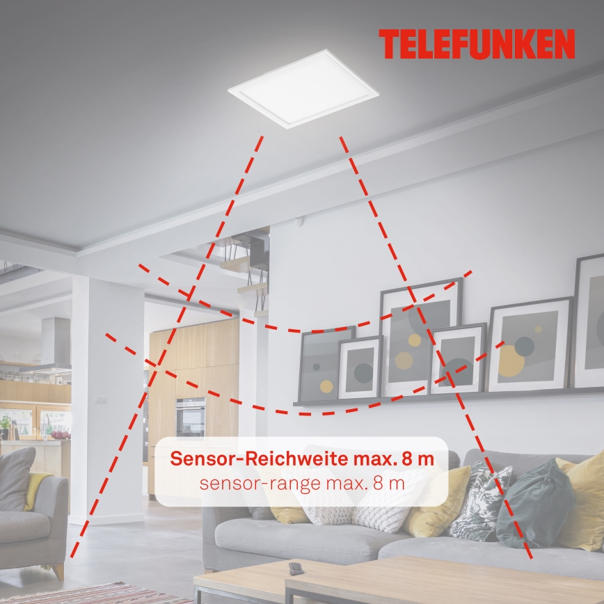 Telefunken 308606TF - Світлодіодна пристельова панель з датчиком LED/13W/230V