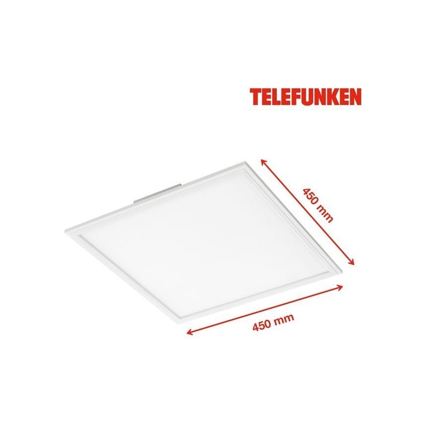 Telefunken 308806TF - Светодиодная припотолочная панель с датчиком LED/25W/230V 4000K