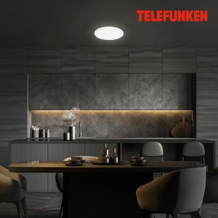 Telefunken 309406TF - LED RGBW димований вбудований стельовий світильник FRAME LED/12W/230V 2700-6500K Wi-Fi Tuya білий