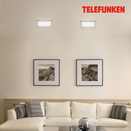 Telefunken 309602TF - Стельовий RGBW-світильник з регулюванням яскравості LED/18W/230V 2700-6500K Wi-Fi Tuya