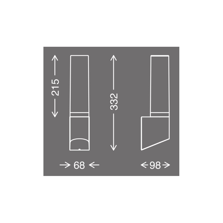 Telefunken 311305TF - Уличный светодиодный настенный светильник LED/8W/230V IP44
