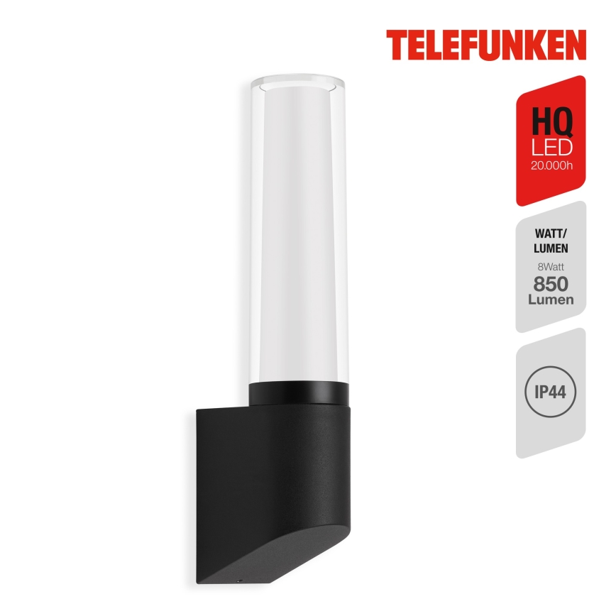 Telefunken 311305TF - Вуличний світлодіодний настінний світильник LED/8W/230V IP44