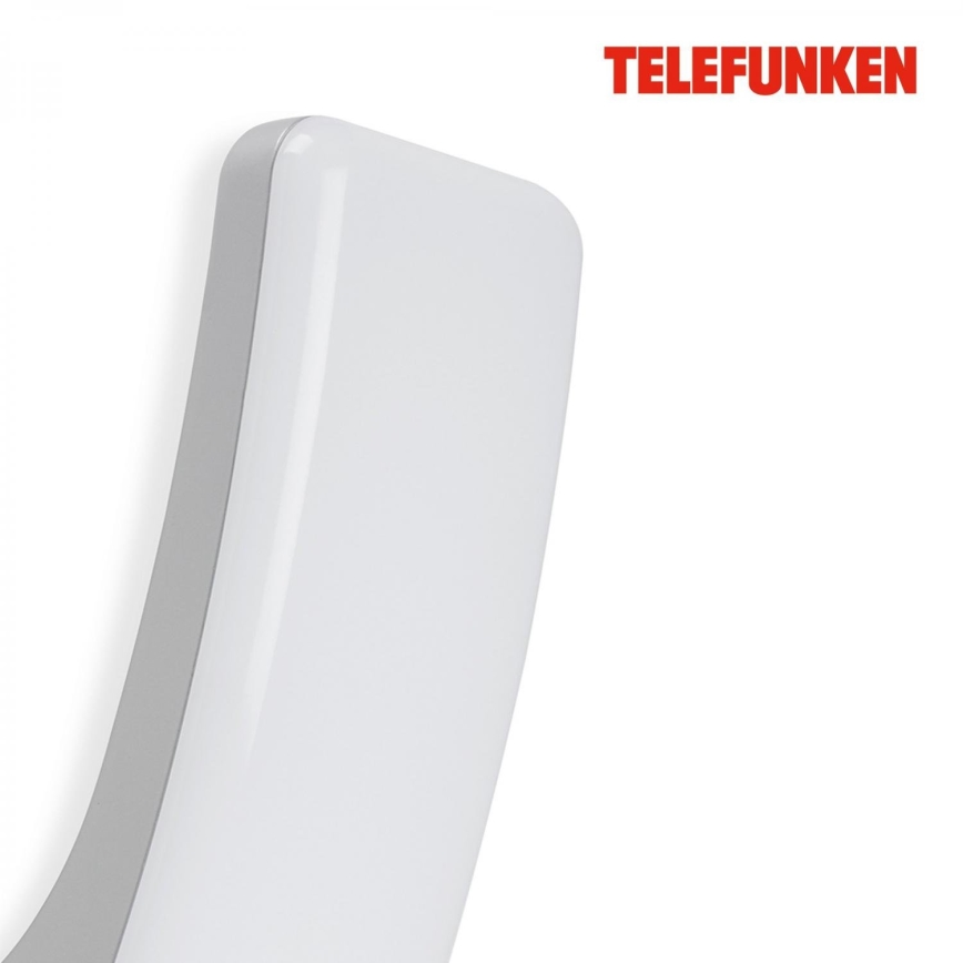 Telefunken 311604TF - Вуличний світлодіодний настінний світильник LED/15W/230V IP44 срібний