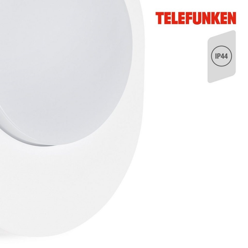 Telefunken 312006TF - Вуличний світлодіодний настінний світильник LED/8W/230V IP44 білий