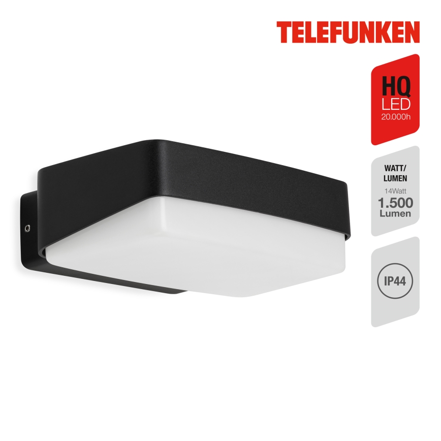 Telefunken 312205TF - Уличный светодиодный настенный светильник LED/14W/230V IP44