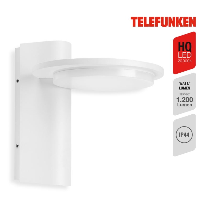 Telefunken 312406TF - Вуличний світлодіодний настінний світильник LED/10W/230V IP44