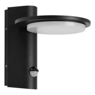 Telefunken 312505TF-LED Вуличний настінний світильник з датчиком LED/10W/230V IP44 чорний