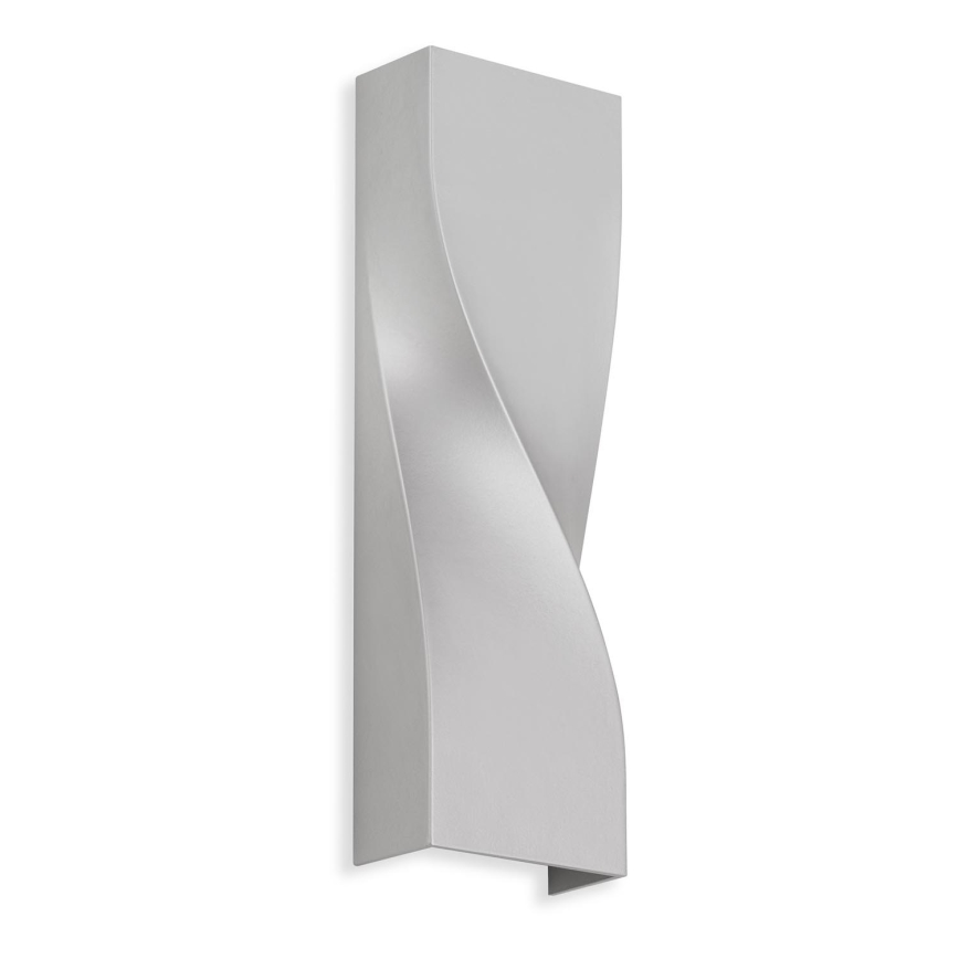 Telefunken 312704TF - Уличный светодиодный настенный светильник 2xLED/5,5W/230V IP44 серебристый