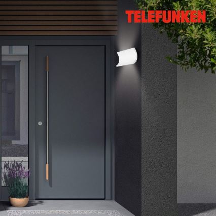 Telefunken 312806TF - Уличный светодиодный настенный светильник 2xLED/6W/230V IP44 белый